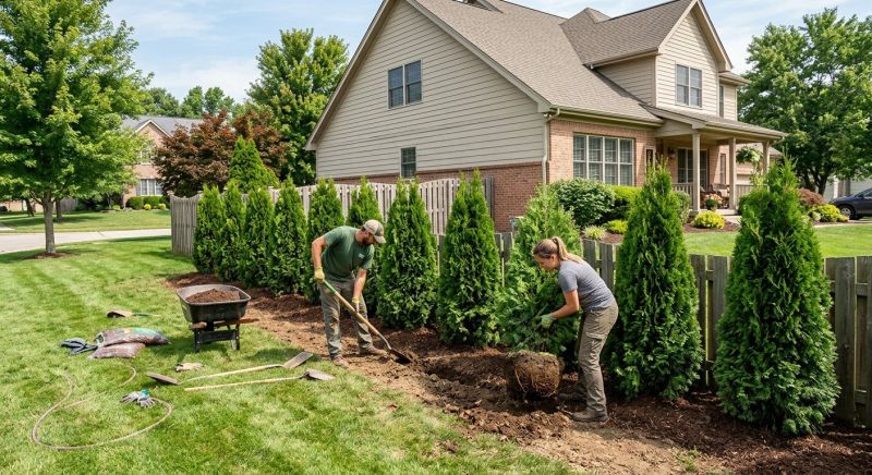 Privacy Hedge Planting in Ventura County, CA